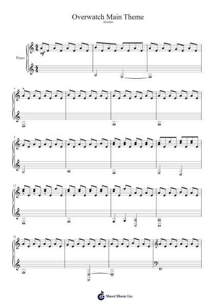 Overwatch Main Theme Sheet Music by -Arr.Sherrah Birroll