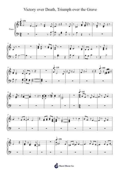 Victory over Death, Triumph over the Grave Sheet Music by PlayMus1-Arr.Hagpold