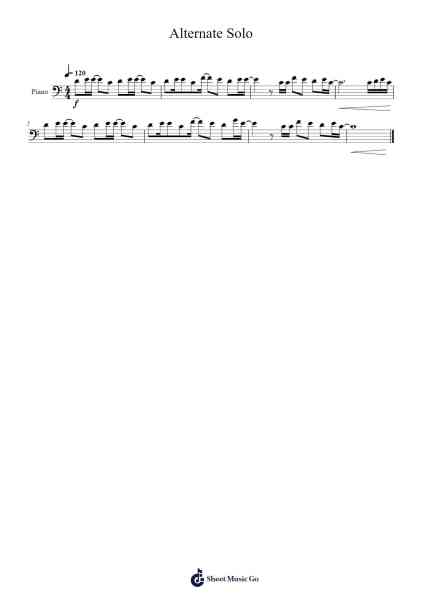 Alternate Solo Sheet Music by -Arr.Efbooth Borgfe