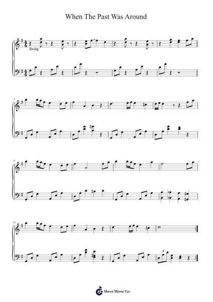 When The Past Was Around Sheet Music by Toge Productions-Arr.Hugill