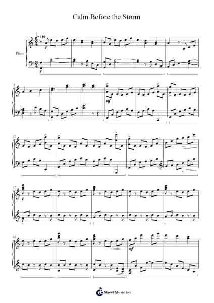 Calm Before The Storm Sheet Music by Kedrick Devon Nelson-Arr.Sidser
