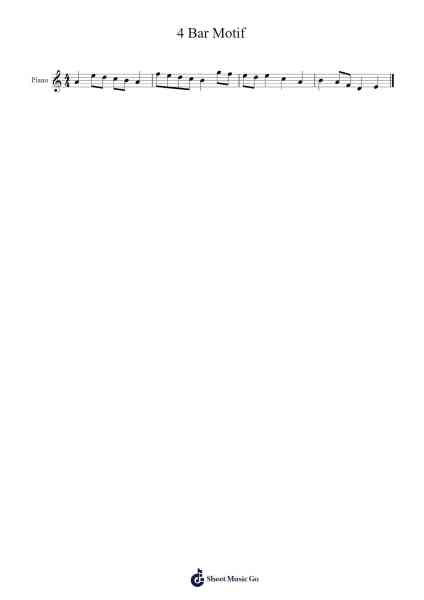 4 Bar Motif Sheet Music by Marculiez-Arr.Dougtin Vashop