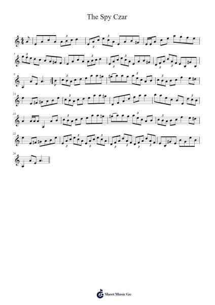 The Spy Czar Sheet Music by Peter_94-Arr.Peagrace Lensid