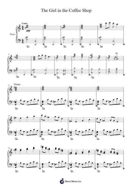 The Girl in the Coffee Shop Sheet Music by Luke Mould-Arr.Lencher Jameswyatt