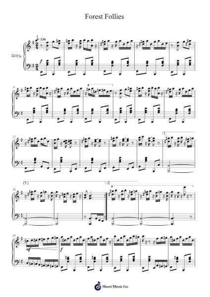 Forest Follies Sheet Music by Kristofer Maddigan-Arr.Sawoolf Phylhale