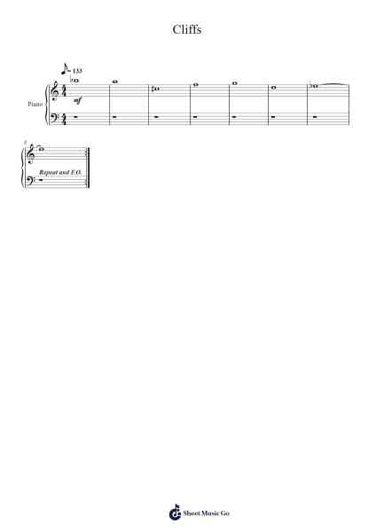 Cliffs (DELTARUNE Chapter 1) Sheet Music by Toby Fox-Arr.Vicbuck Orboyle