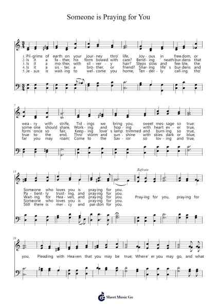 Someone is Praying for You Sheet Music by Isaac H. Meredith-Arr.Aumeo Glennrine