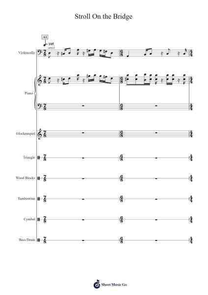 Stroll On the Bridge Sheet Music by ed g-Arr.Simpbrown