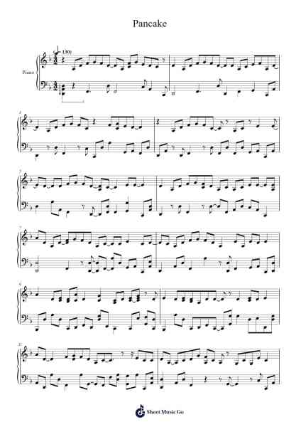 Pancake Sheet Music by Tori Amos-Arr.Popgram Migcky