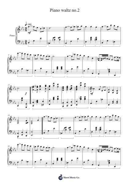 Waltz No. 2 Sheet Music by M. Coenraads-Arr.Jefgiles Greren