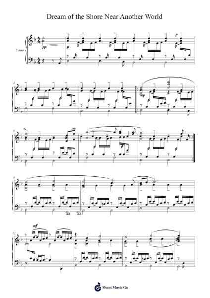 Dream of the Shore Near Another World Sheet Music by -Arr.Guygray