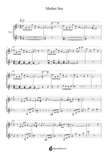 Mother Sea Sheet Music by David Zaks-Arr.Arkirk Janeien