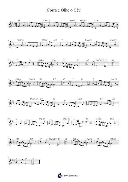 Corra e Olhe o Céu Sheet Music by Unknown author-Arr.Steyule Lanceac