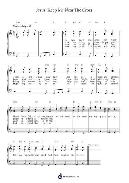 Jesus, Keep Me Near The Cross Sheet Music by Fanny Crosby-Arr.Phillen Gillpont