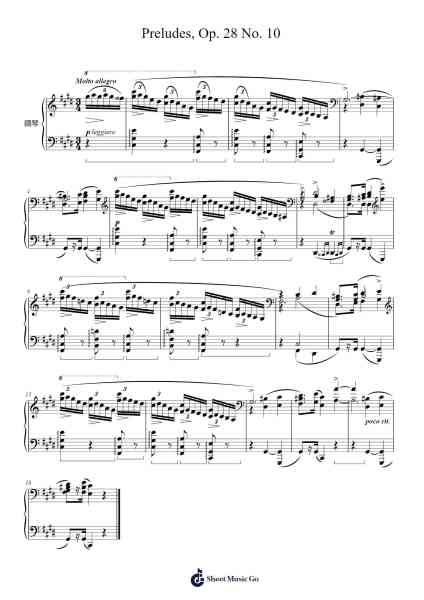 Preludes, Op. 28 No. 10 in C-Sharp Minor Sheet Music by Frédéric Chopin-Arr.Irbald Jouvier