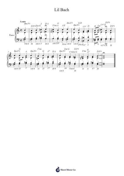 Lil Bach Sheet Music by Brian Esparza-Arr.Joedrich