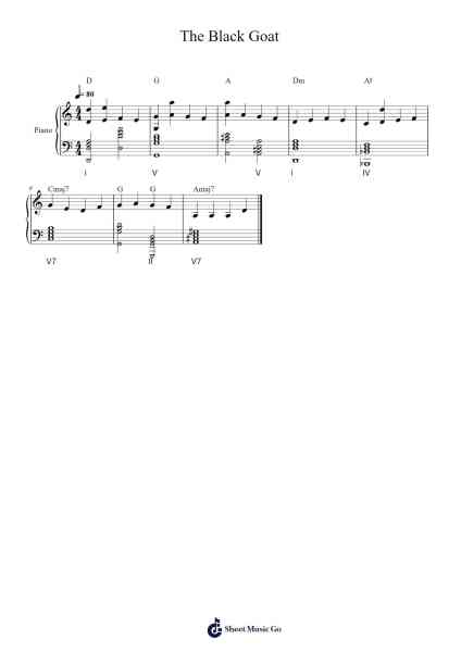 The Black Goat Sheet Music by Edwin Silva-Arr.Keatssoll