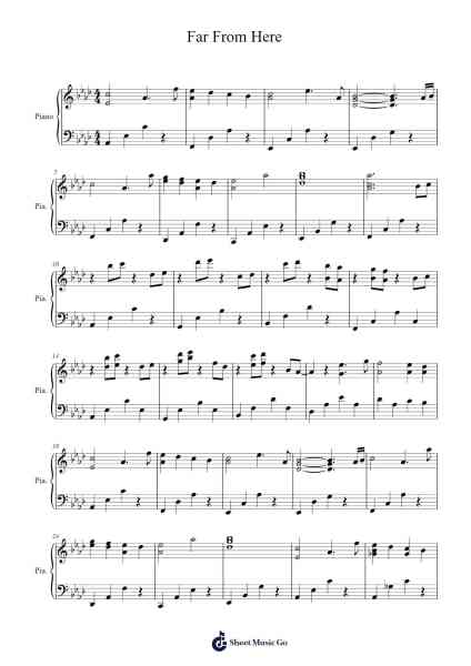 Far From Here Sheet Music by Guyledk-Arr.Boothmore Petwald