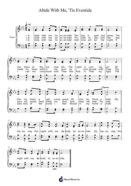 Abide With Me, 'Tis Eventide Sheet Music by Harrison Millard-Arr.Rooven