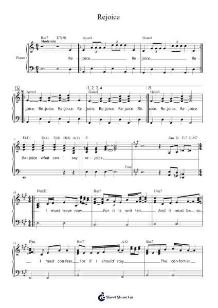 Rejoice Sheet Music by ron.porter.790-Arr.Otnold