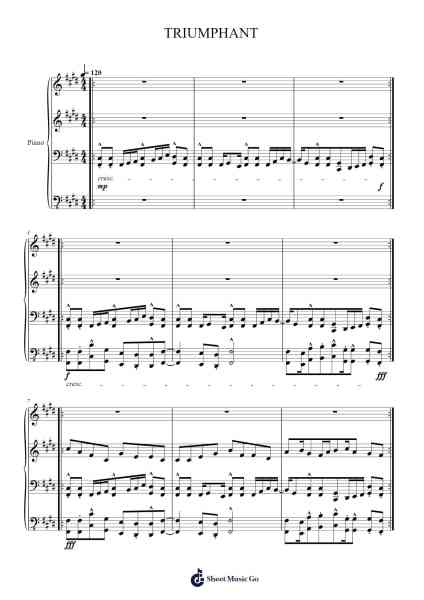 TRIUMPHANT Sheet Music by Larrusk Mablind-Arr.Eipsridge Zangphne