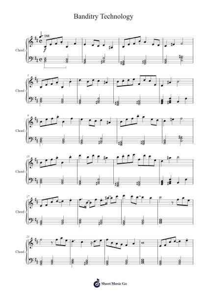 Banditry Technology Sheet Music by ZUN-Arr.Denuel Shirbill