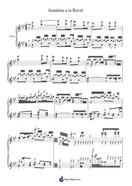 Sonatina in F Sharp Minor, Op. 3 No. 2: I. Allegretto Sheet Music by YEETtheBEETtheGEET-Arr.Jorrell