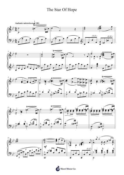 The Star Of Hope Sheet Music by Alma Deutscher-Arr.Toutfey
