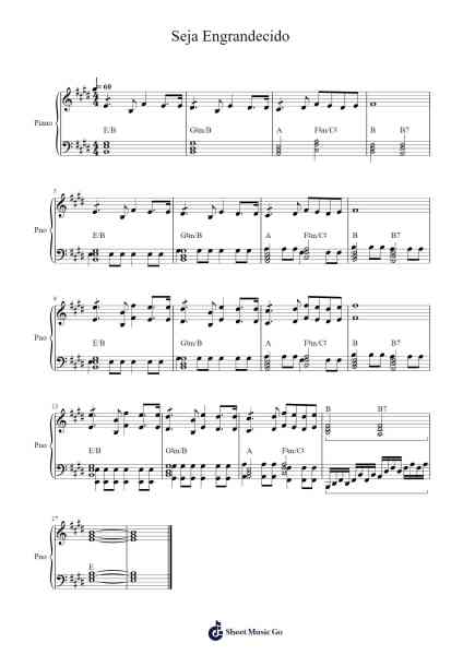 Seja Engrandecido Sheet Music by Asaph Borba-Arr.Moisham Whcky