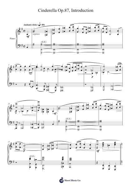 Cinderella Op. 87: Act I - No.1 Introduction Sheet Music by Sergei Prokofiev-Arr.Huttbins