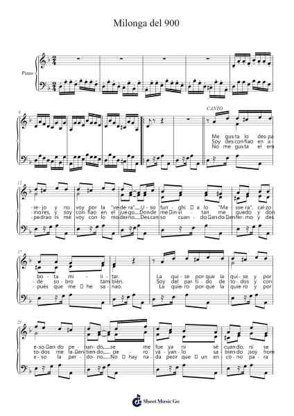 Milonga del 900 Sheet Music by Sebastián Piana-Arr.Pumens Faulkgrant