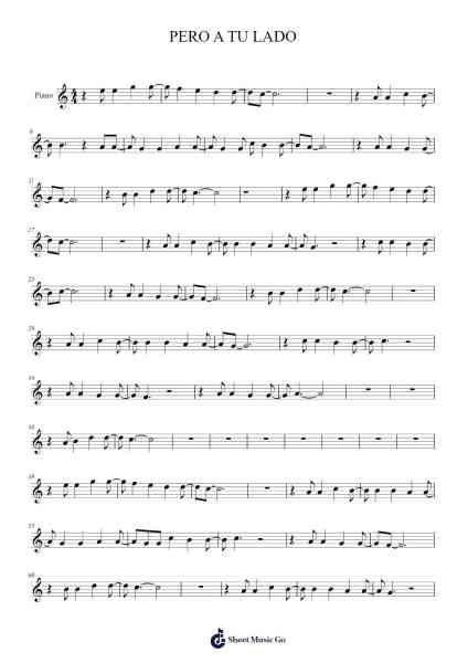 PERO A TU LADO Sheet Music by Los Secretos-Arr.Losopp Webslin