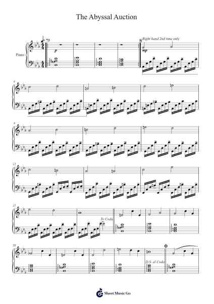 The Abyssal Auction Sheet Music by Griffin McElroy-Arr.Xefunk Huttrick