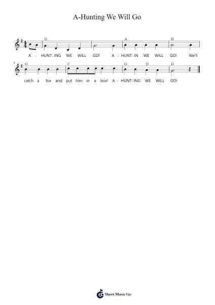 A-Hunting We Will Go 乐谱由 Misc tunes - 编曲 Alscroft Hylo