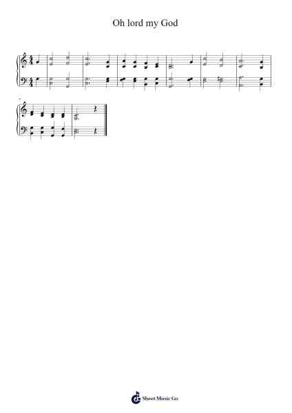 Oh lord my God Sheet Music by Tommy Emmanuel-Arr.Huttbins