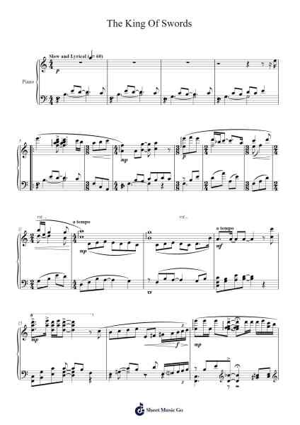 The King Of Swords Sheet Music by Bellla-Arr.Boyleva Efglan