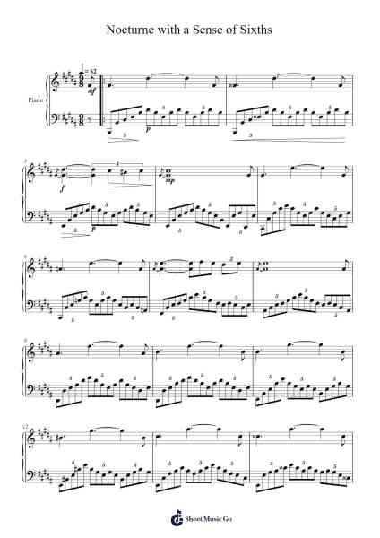 Nocturne with a Sense of Sixths Sheet Music by Verlenzius-Arr.Conboyle