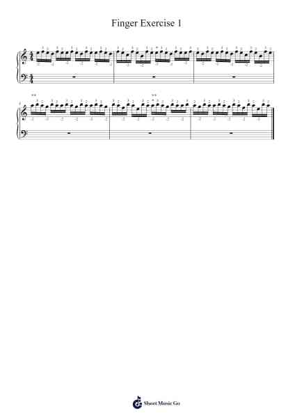 Finger Exercise 1 Sheet Music by F2R-Arr.Invy