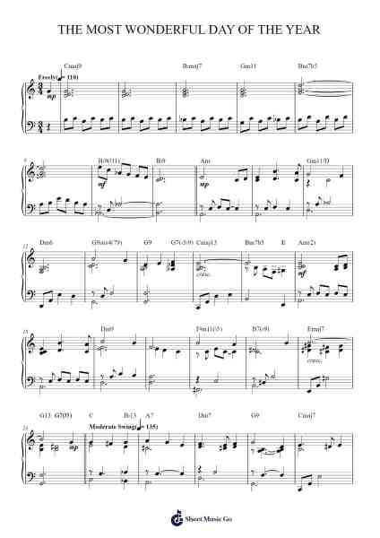 The Most Wonderful Day Of The Year Sheet Music by Johnny Marks-Arr.Osger