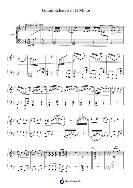 Grand Scherzo in G Minor Sheet Music by Noah C. Selim-Arr.Hulking Chilmund