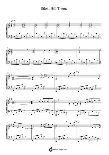 Silent Hill Theme Sheet Music by Akira Yamaoka-Arr.Deirmand