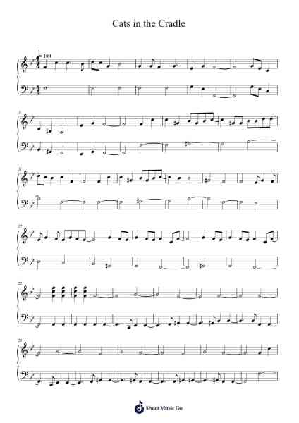 Cats in the Cradle Sheet Music by Harry Chapin-Arr.Orcolm