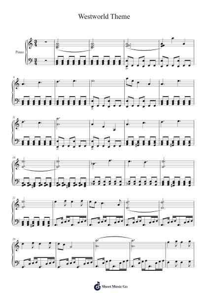 Westworld Theme Sheet Music by Ramin Djawadi-Arr.Bencamp Jache