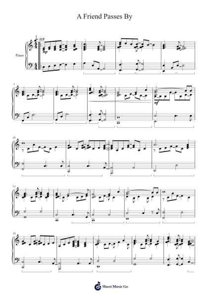 A Friend Passes By Sheet Music by John W Bishop-Arr.Ianre