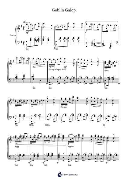 Goblin Galop, Op. 65 Sheet Music by Henry Eikmeier-Arr.Rodch Xeel
