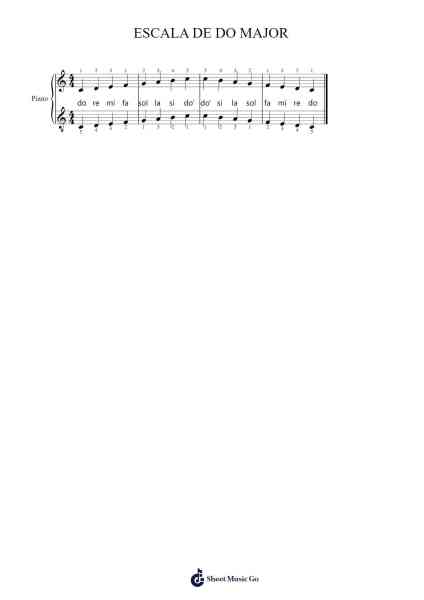 ESCALA DE DO MAJOR Sheet Music by FrancescS-Arr.Hudfitch Terleign