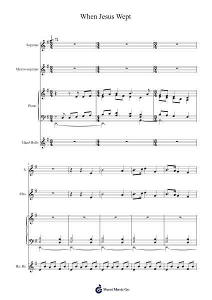 When Jesus Wept Sheet Music by William Billings-Arr.Beroll