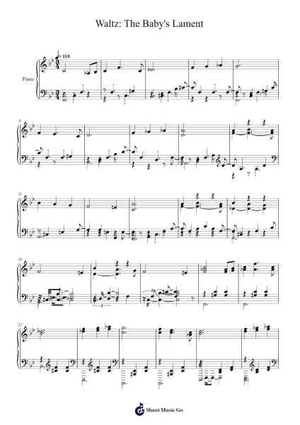 Waltz: The Baby's Lament Sheet Music by Ratboy Genius-Arr.Croftslon Maugnings