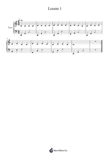 Lesson 1 Sheet Music by Ryan Wan-Arr.Osrias Drewnia