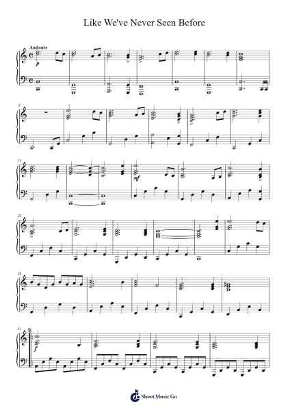 Like We've Never Seen Before Sheet Music by Clemens Wolf-Arr.Earmay